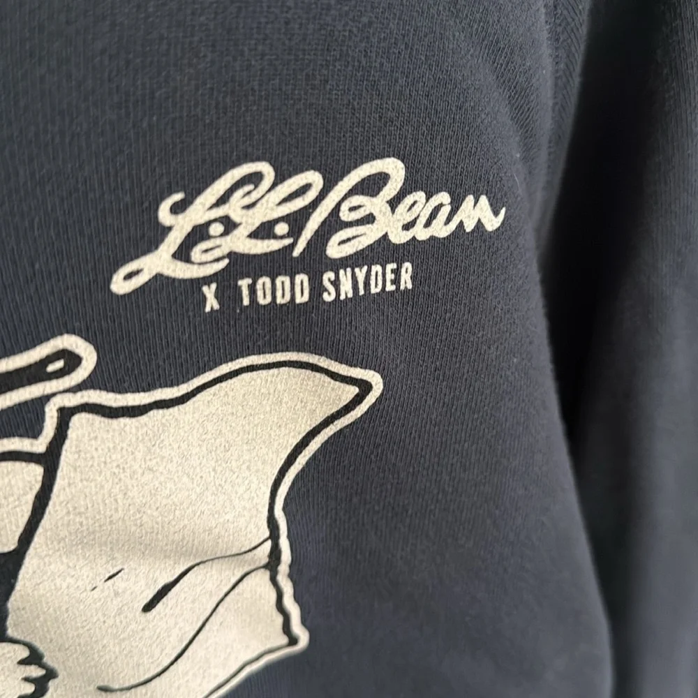 L.L. Bean Blue Graphic Sweatshirt - Picture 2 of 8